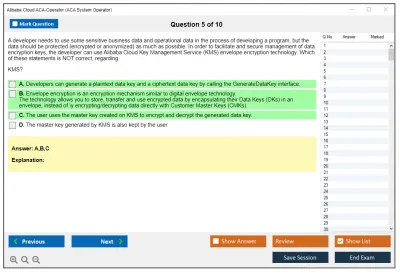 Alibaba Cloud ACA-Operator ACA System Operator Certification Practice test exam simulator test engine exam Prep practice test questions answers Image 5