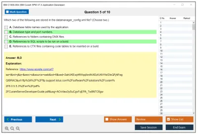 IBM C1000-004 IBM Cúram SPM V7.X Application Developer Practice test exam simulator test engine exam Prep practice test questions answers Image 5