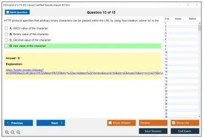 ECCouncil 412-79 EC-Council Certified Security Analyst (ECSA) Practice test exam simulator test engine exam Prep practice test questions answers Image 13