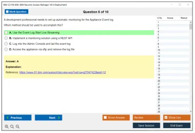 IBM C2150-609 IBM Security Access Manager V9.0 Deployment Practice test exam simulator test engine exam Prep practice test questions answers Image 6