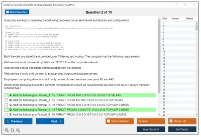 CompTIA CAS-004 CompTIA Advanced Security Practitioner (CASP+) Exam Practice test exam simulator test engine exam Prep practice test questions answers Image 2