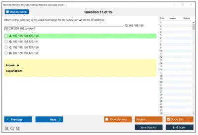 MikroTik MTCNA MikroTik Certified Network Associate Exam Practice test exam simulator test engine exam Prep practice test questions answers Image 15