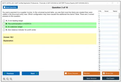 SAP P_S4FIN_2021 SAP Certified Professional - Financials in SAP S/4HANA 2021 for SAP ERP Finance Experts Practice test exam simulator test engine exam Prep practice test questions answers Image 3