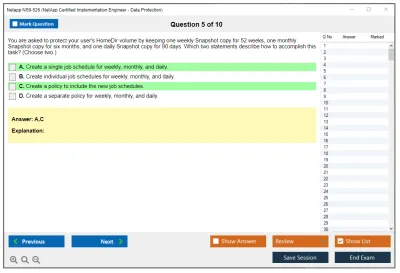 Netapp NS0-526 NetApp Certified Implementation Engineer - Data Protection Practice test exam simulator test engine exam Prep practice test questions answers Image 5