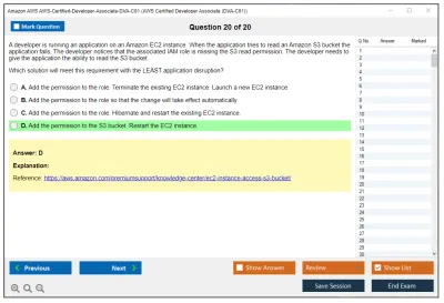 Amazon AWS AWS-Certified-Developer-Associate-DVA-C01 AWS Certified Developer Associate (DVA-C01) Practice test exam simulator test engine exam Prep practice test questions answers Image 20