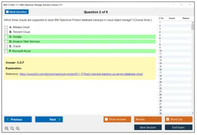 IBM C1000-117 IBM Spectrum Storage Solution Advisor V7 Practice test exam simulator test engine exam Prep practice test questions answers Image 2