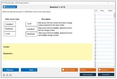 HP HPE0-J69 Delta - HPE Storage Solutions Practice test exam simulator test engine exam Prep practice test questions answers Image 1