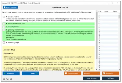 VMware 5V0-41.21 VMware NSX-T Data Center 3.1 Security Practice test exam simulator test engine exam Prep practice test questions answers Image 3