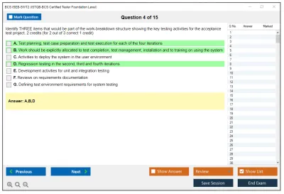 BCS ISEB-SWT2 ISTQB-BCS Certified Tester Foundation Level Practice test exam simulator test engine exam Prep practice test questions answers Image 4