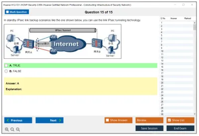 Huawei H12-721 Huawei Certified ICT Professional - Constructing Infrastructure of Security Network Practice test exam simulator test engine exam Prep practice test questions answers Image 15