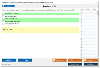 Salesforce B2B-Commerce-Administrator Salesforce Accredited B2B Commerce Administrator Practice test exam simulator test engine exam Prep practice test questions answers Image 4