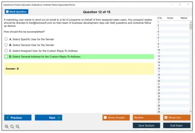 Salesforce Pardot-Specialist Salesforce Certified Pardot Specialist Practice test exam simulator test engine exam Prep practice test questions answers Image 12