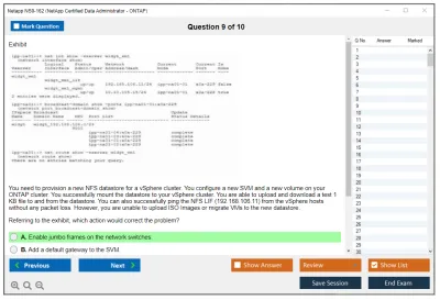 Netapp NS0-162 NetApp Certified Data Administrator (ONTAP) Practice test exam simulator test engine exam Prep practice test questions answers Image 9