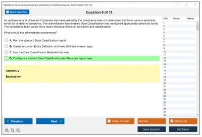 Salesforce Advanced-Administrator Salesforce Certified Advanced Administrator Practice test exam simulator test engine exam Prep practice test questions answers Image 9