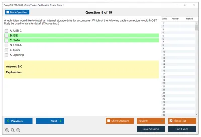 CompTIA 220-1001 CompTIA A+ Certification Exam: Core 1 Practice test exam simulator test engine exam Prep practice test questions answers Image 9