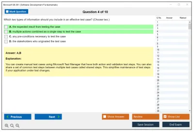 Microsoft 98-361 Software Development Fundamentals Practice test exam simulator test engine exam Prep practice test questions answers Image 4