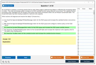 Amazon AWS AWS-DevOps-Engineer-Professional-DOP-C01 AWS DevOps Engineer Professional (DOP-C01) Practice test exam simulator test engine exam Prep practice test questions answers Image 1