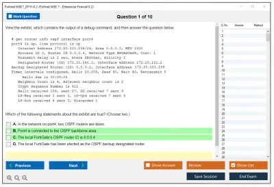 Fortinet NSE7_EFW-6.2 Fortinet NSE 7 - Enterprise Firewall 6.2 Practice test exam simulator test engine exam Prep practice test questions answers Image 1