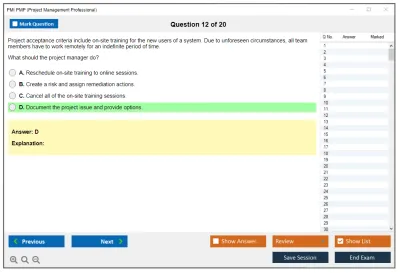 PMI PMP Project Management Professional  (2025 Version) Practice test exam simulator test engine exam Prep practice test questions answers Image 12
