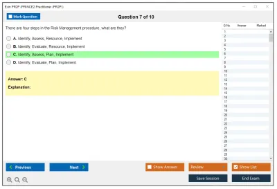 Exin PR2P PRINCE2 Practitioner (PR2P) Practice test exam simulator test engine exam Prep practice test questions answers Image 7