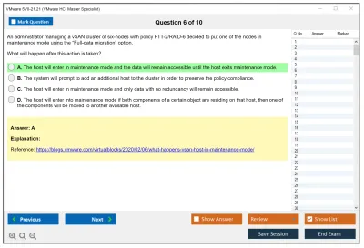 VMware 5V0-21.21 VMware HCI Master Specialist Practice test exam simulator test engine exam Prep practice test questions answers Image 6