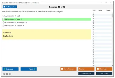 Oracle 1z0-105 Oracle Linux 6 Advanced System Administration Practice test exam simulator test engine exam Prep practice test questions answers Image 10