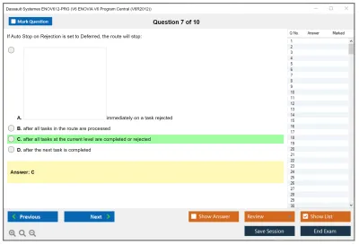 Dassault Systemes ENOV612-PRG V6 ENOVIA V6 Program Central (V6R2012) Practice test exam simulator test engine exam Prep practice test questions answers Image 7
