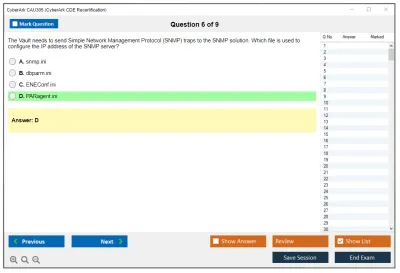 CyberArk CAU305 CyberArk CDE Recertification Practice test exam simulator test engine exam Prep practice test questions answers Image 6