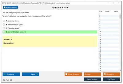 SAP C_S4CFI_2302 SAP Certified Application AssociateSAP S/4HANA Cloud (public)Finance Implementation Practice test exam simulator test engine exam Prep practice test questions answers Image 6